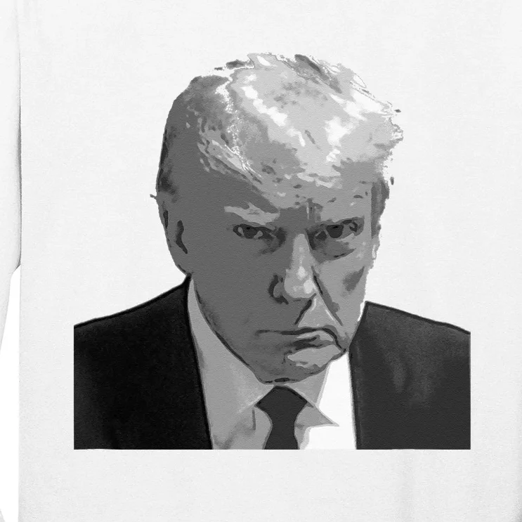 DONALD TRUMP MUG SHOT Long Sleeve Shirt