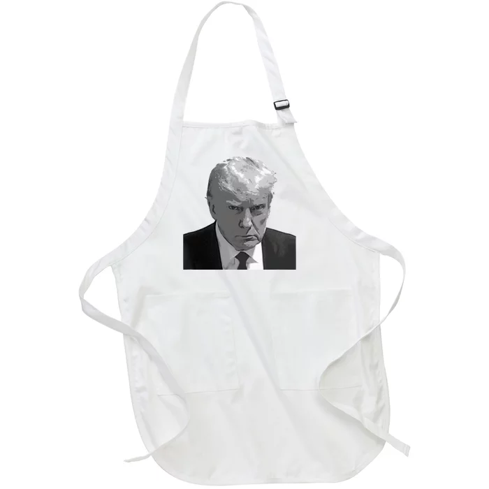 DONALD TRUMP MUG SHOT Full-Length Apron With Pocket