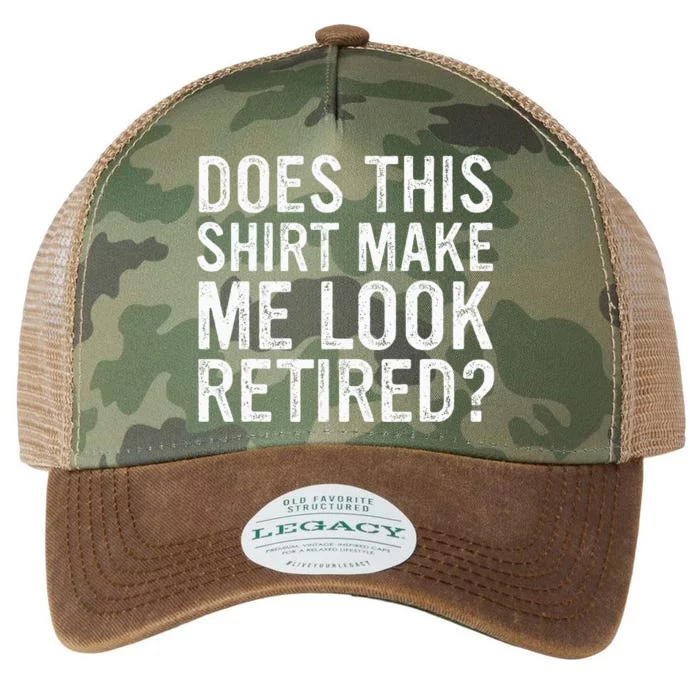 Does This Make Me Look Retired Funny Retirement Legacy Tie Dye Trucker Hat