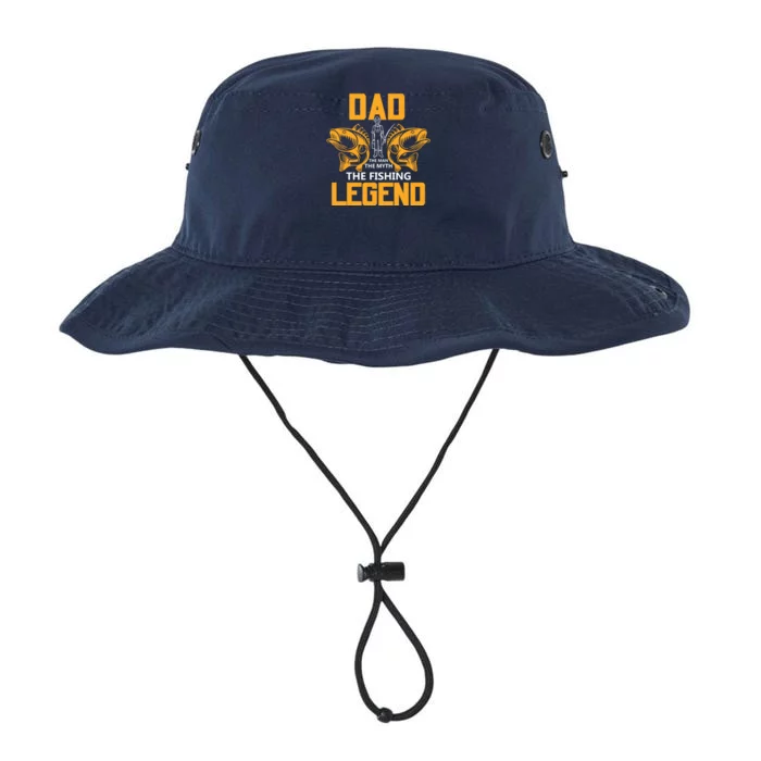 Dad The Man Myth The Fishing Legend Legacy Cool Fit Booney Bucket Hat