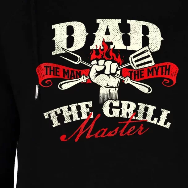 Dad The Man The Myth The Grill Master Grill Bbq Lover Womens Funnel Neck Pullover Hood