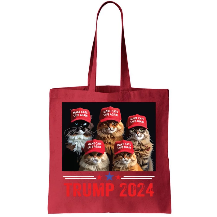 Donald Trump Make Cats Safe Again Trump 2024 Tote Bag