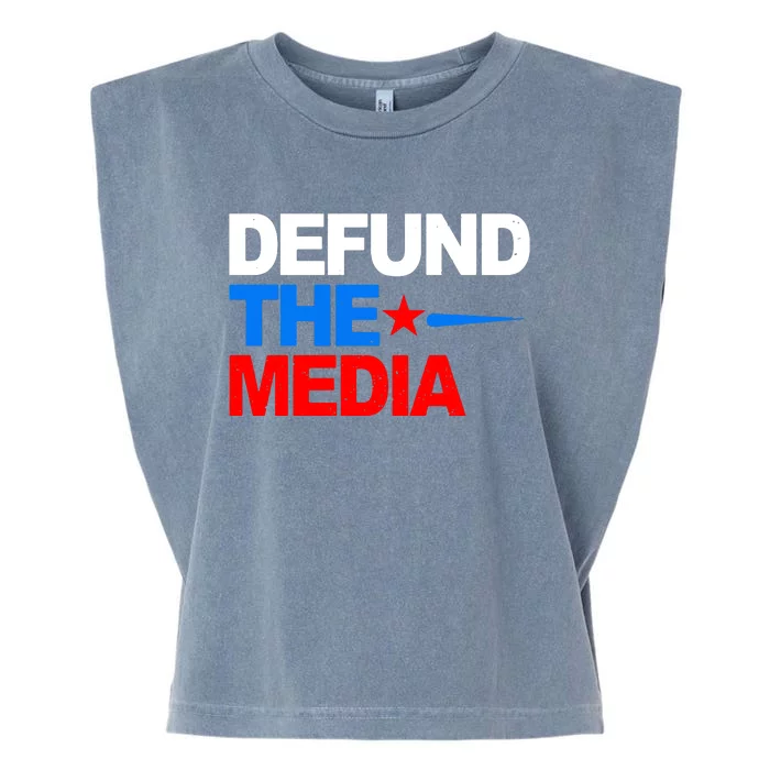 Defund The Media Garment-Dyed Women's Muscle Tee