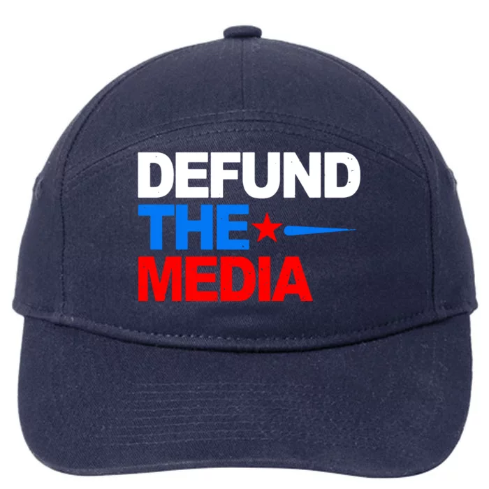 Defund The Media 7-Panel Snapback Hat