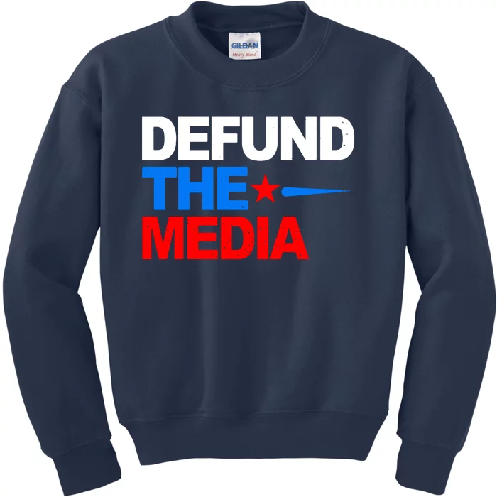 Defund The Media Kids Sweatshirt