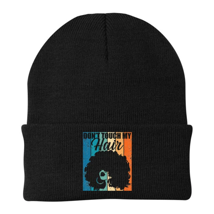 Dont Touch My Hair Funny Afro Natural Hair  Retro Gift Knit Cap Winter Beanie