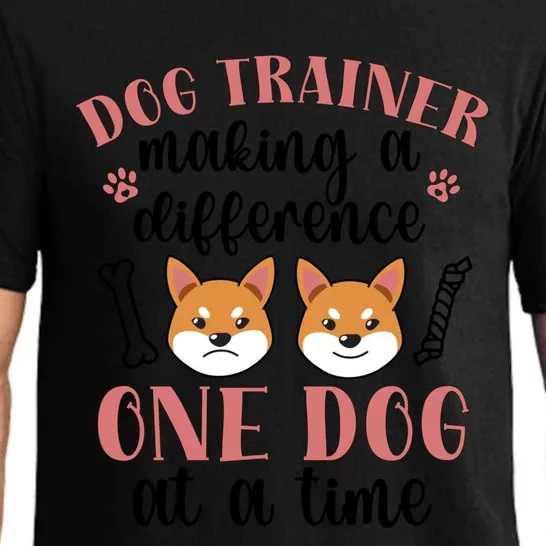 Dog Trainer Making A Difference Dog Training Gift Pajama Set