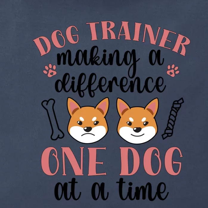 Dog Trainer Making A Difference Dog Training Gift Zip Tote Bag