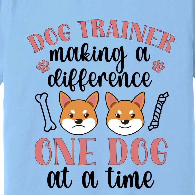 Dog Trainer Making A Difference Dog Training Gift Premium T-Shirt