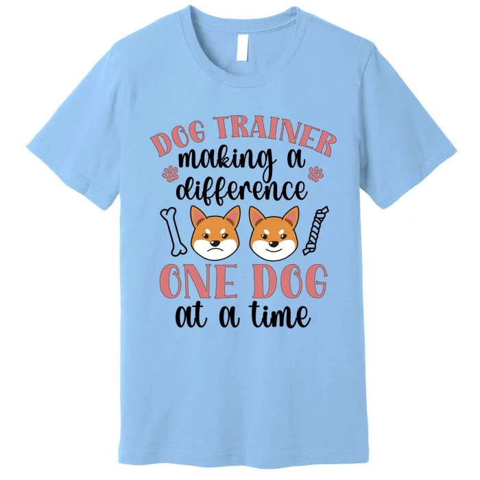 Dog Trainer Making A Difference Dog Training Gift Premium T-Shirt