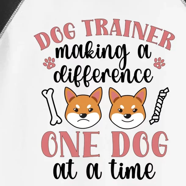 Dog Trainer Making A Difference Dog Training Gift Toddler Fine Jersey T-Shirt