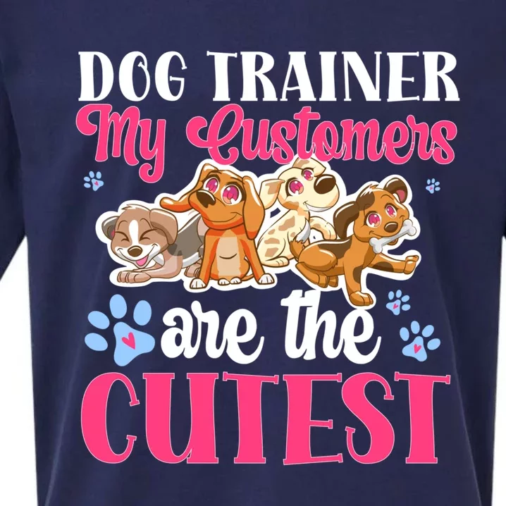 Dog Trainer My Customers Are The Cutest Dog Training Gift Sueded Cloud Jersey T-Shirt