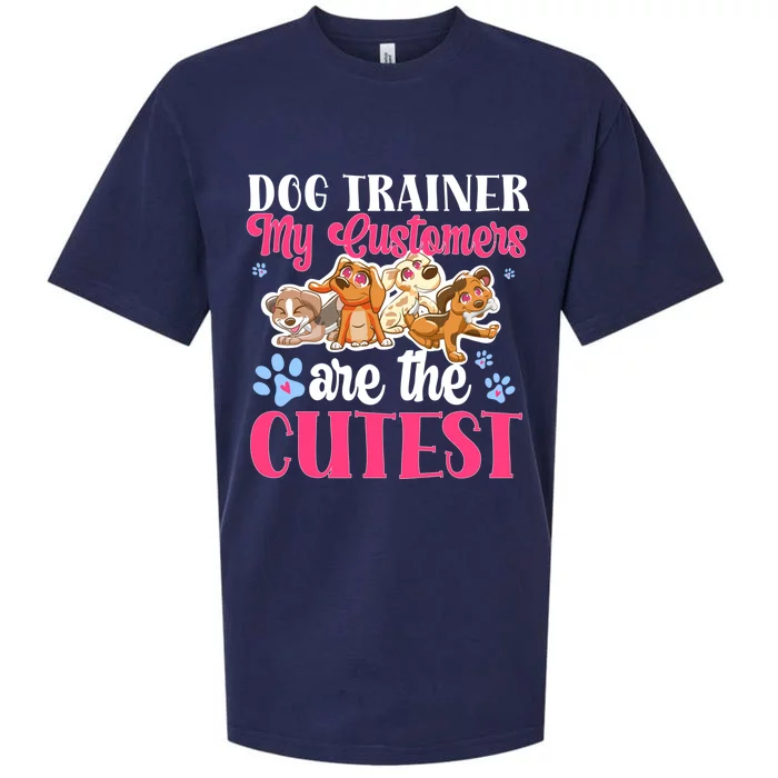 Dog Trainer My Customers Are The Cutest Dog Training Gift Sueded Cloud Jersey T-Shirt