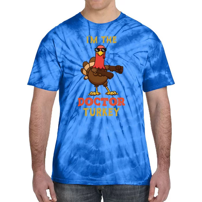 Doctor Turkey Matching Family Group Thanksgiving Funny Gift Tie-Dye T-Shirt