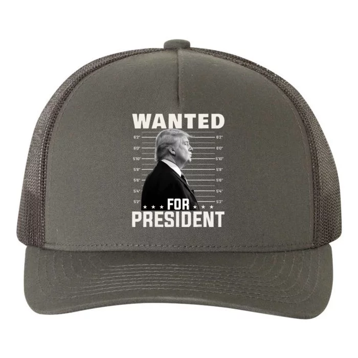 Donald Trump Mug Shot Wanted For U.S. President 2024 Yupoong Adult 5-Panel Trucker Hat