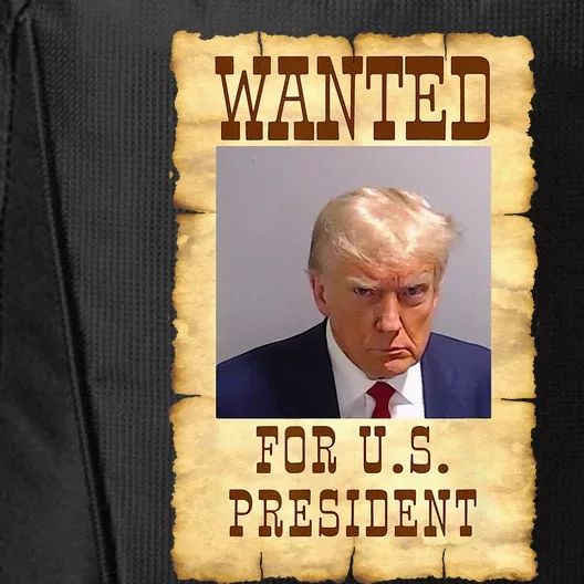 DONALD TRUMP MUG SHOT WANTED SIGN City Backpack