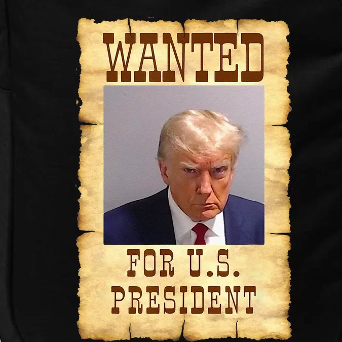 DONALD TRUMP MUG SHOT WANTED SIGN Impact Tech Backpack