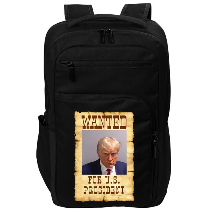 DONALD TRUMP MUG SHOT WANTED SIGN Impact Tech Backpack