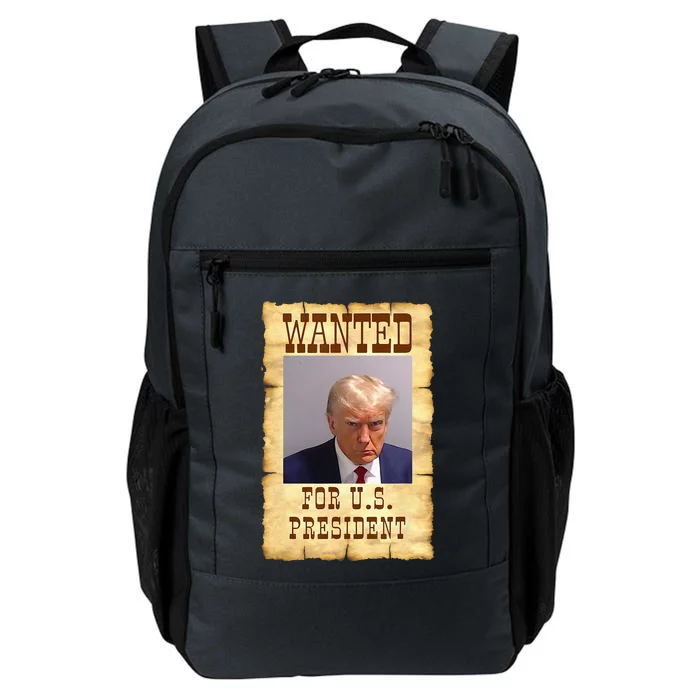 DONALD TRUMP MUG SHOT WANTED SIGN Daily Commute Backpack