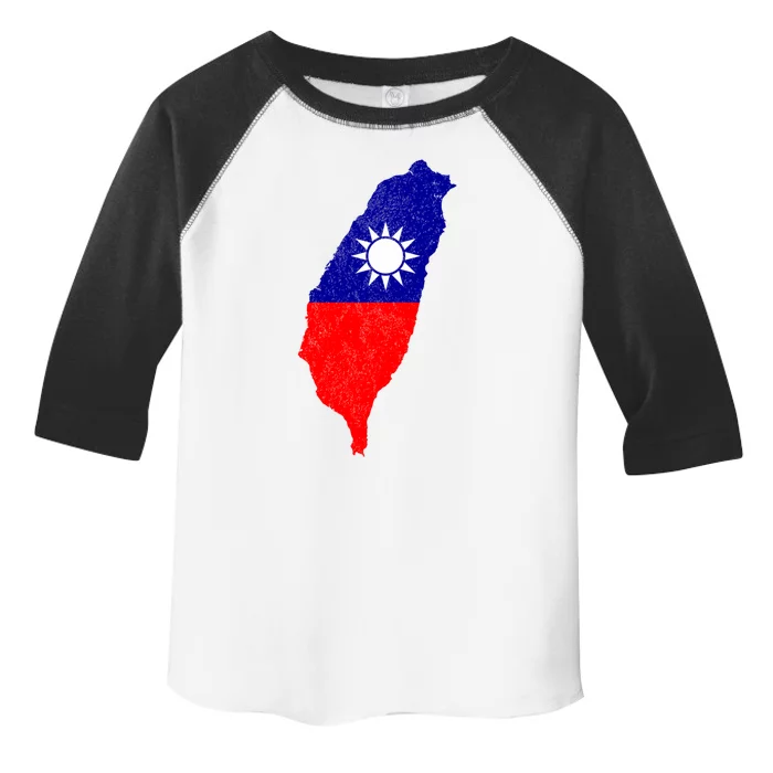 Distressed Taiwan Map Flag Support For Taiwan I Love Taiwan Funny Gift Toddler Fine Jersey T-Shirt