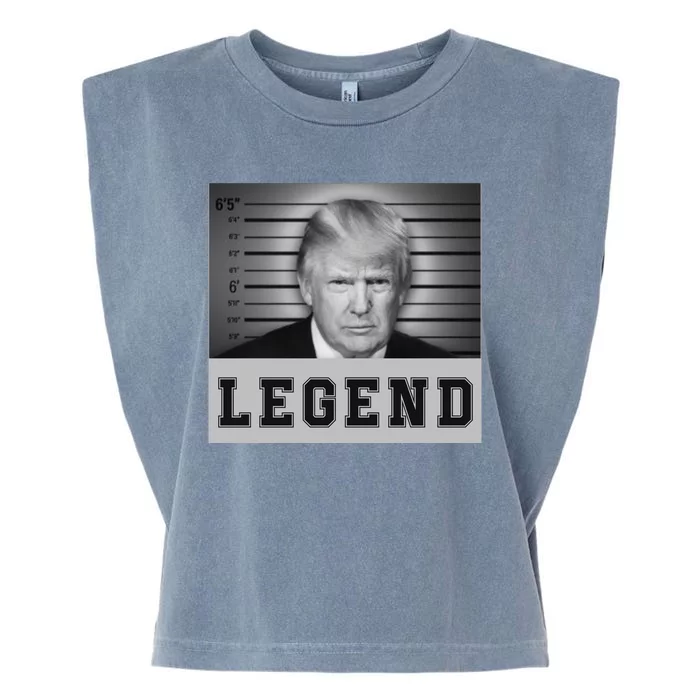 Donald Trump Mug Shot 2024 Donald Trump Is A Legend Garment-Dyed Women's Muscle Tee