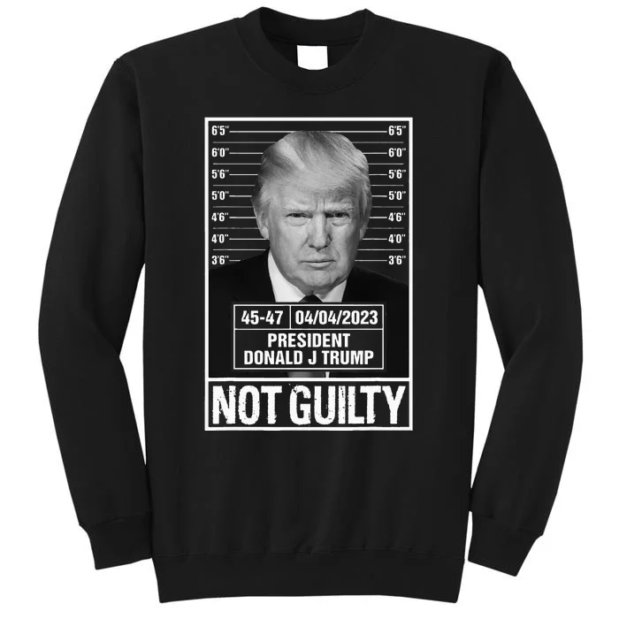 Donald Trump Mugshot Photo Not Guilty President 4547 Sweatshirt