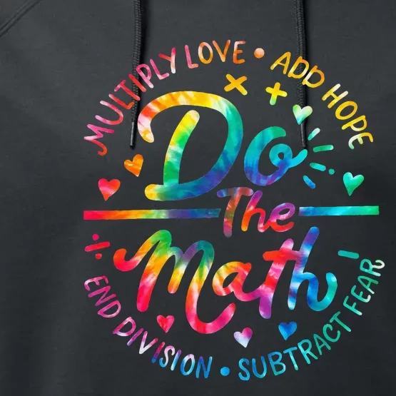 Do The Math Multiply Love Add Hope Math Teacher Performance Fleece Hoodie