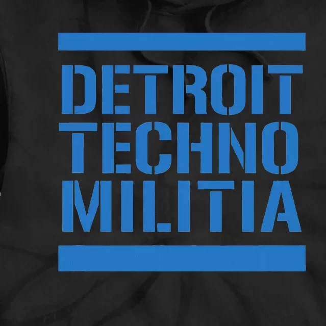 Detroit Techno Militia Blue Tie Dye Hoodie