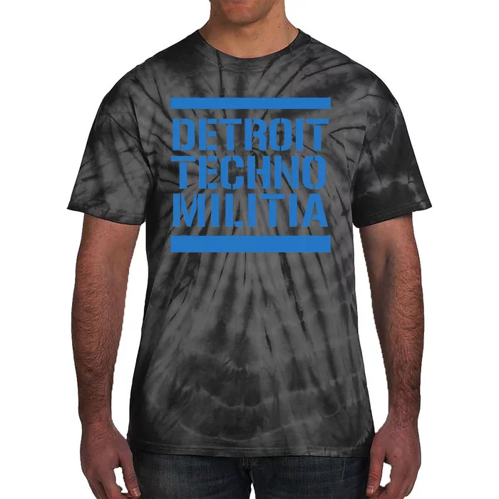 Detroit Techno Militia Blue Tie-Dye T-Shirt