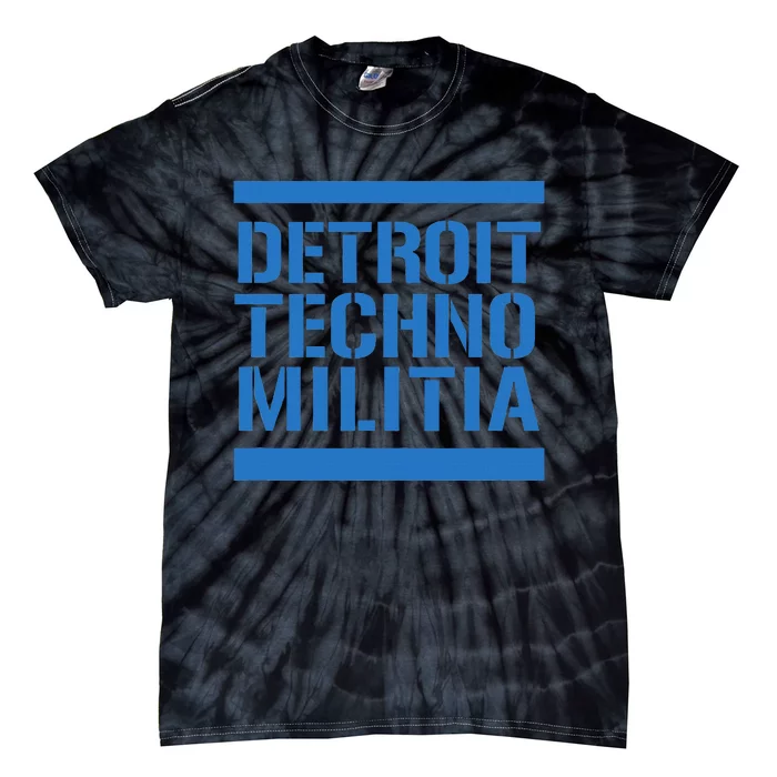 Detroit Techno Militia Blue Tie-Dye T-Shirt