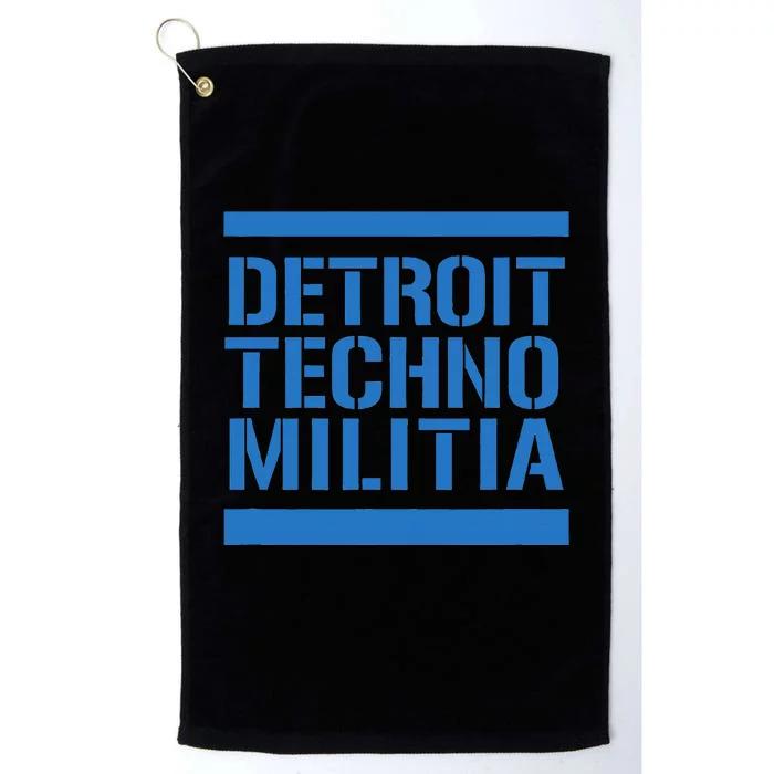 Detroit Techno Militia Blue Platinum Collection Golf Towel