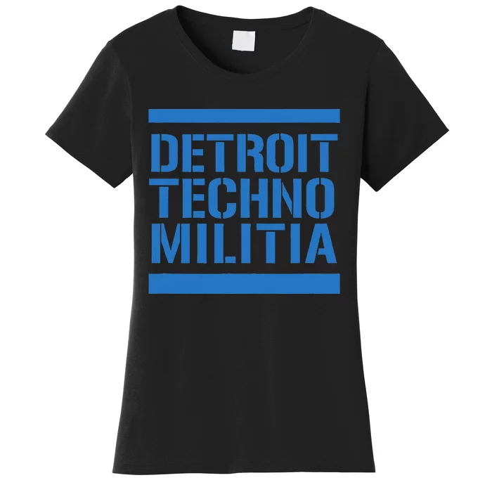 Detroit Techno Militia Blue Women's T-Shirt