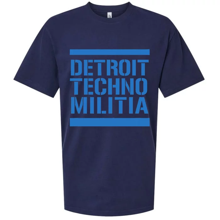 Detroit Techno Militia Blue Sueded Cloud Jersey T-Shirt