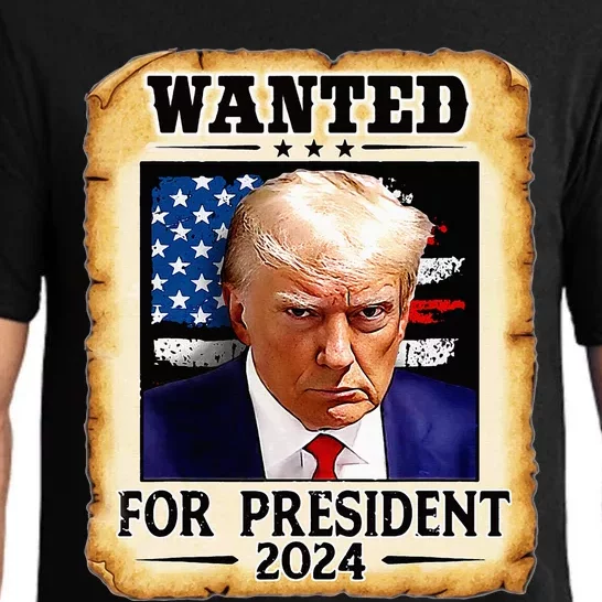 Donald Trump Mug Shot Wanted For U.S. President 2024 Pajama Set