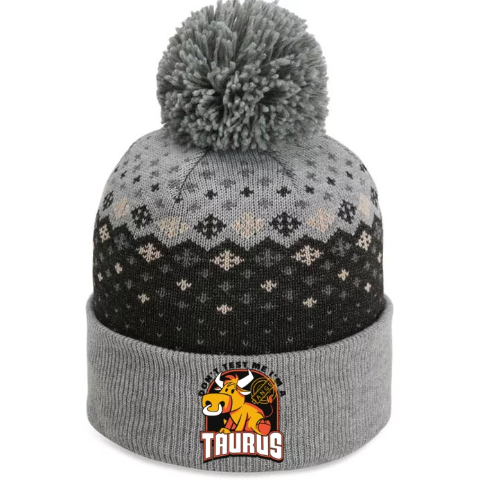 Don't Test Me I'm A Taurus Bull Birthday Gift The Baniff Cuffed Pom Beanie