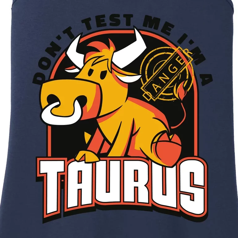 Don't Test Me I'm A Taurus Bull Birthday Gift Ladies Essential Tank