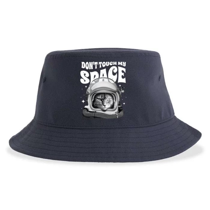 Don't Touch My Space Cat Sustainable Bucket Hat