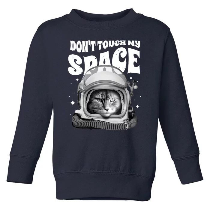 Don't Touch My Space Cat Toddler Sweatshirt