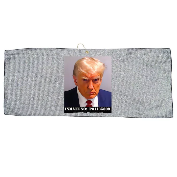 Donald Trump Mug Shot Large Microfiber Waffle Golf Towel