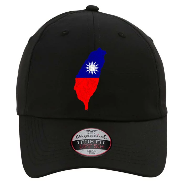 Distressed Taiwan Map Flag Support For Taiwan I Love Taiwan Gift The Original Performance Cap