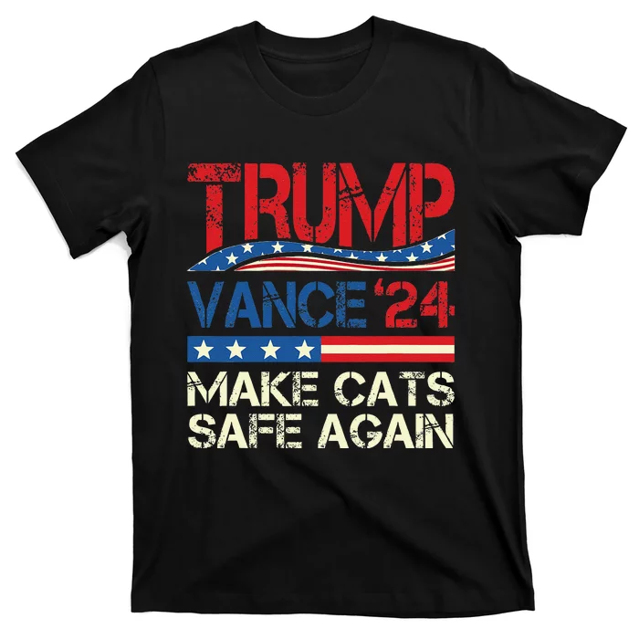 Donald Trump Make Cats Safe Again 2024 Debate Funny Gift T-Shirt