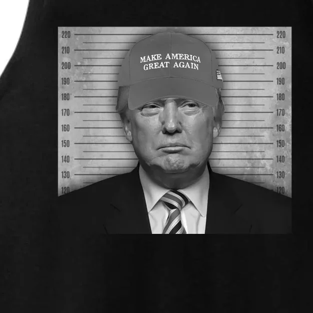 Donald Trump Mugshot Make America Great Again Ladies Tri-Blend Wicking Tank