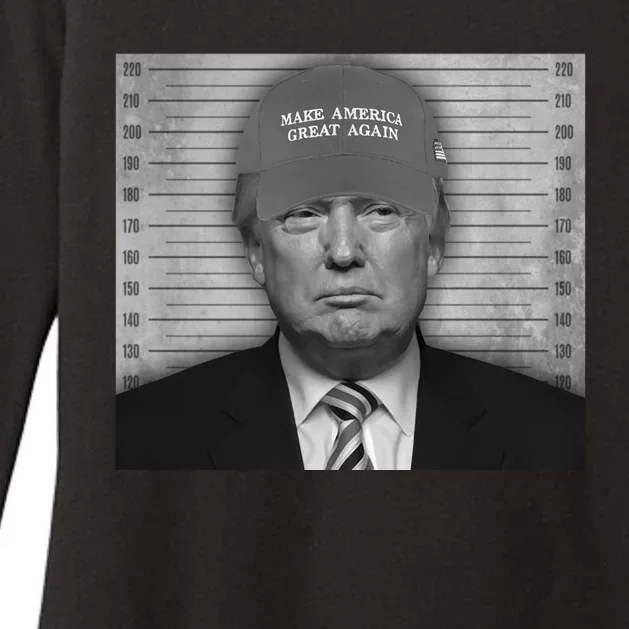 Donald Trump Mugshot Make America Great Again Womens CVC Long Sleeve Shirt