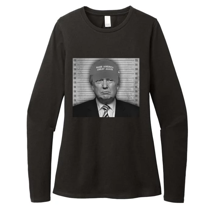 Donald Trump Mugshot Make America Great Again Womens CVC Long Sleeve Shirt