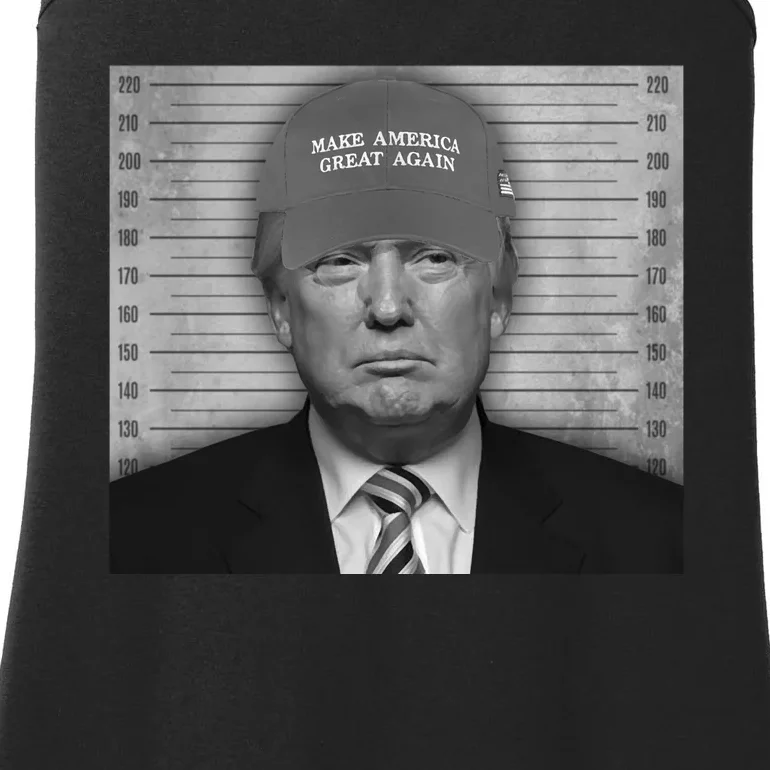 Donald Trump Mugshot Make America Great Again Ladies Essential Tank