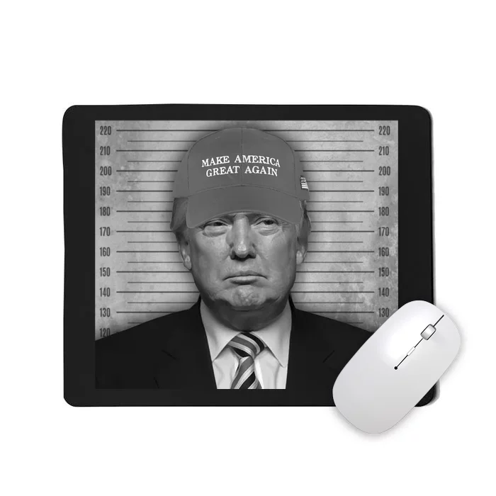 Donald Trump Mugshot Make America Great Again Mousepad