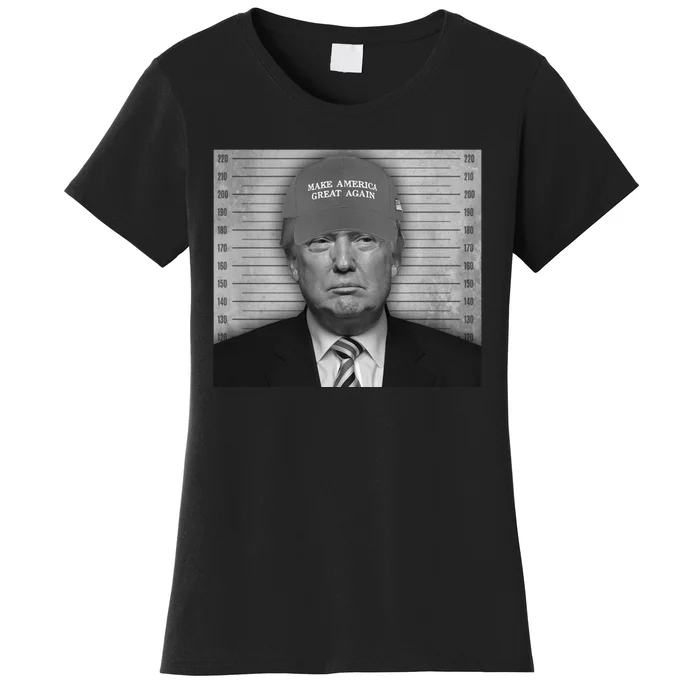 Donald Trump Mugshot Make America Great Again Women's T-Shirt