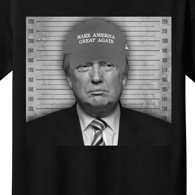 Donald Trump Mugshot Make America Great Again Kids T-Shirt