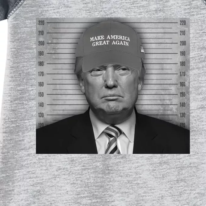 Donald Trump Mugshot Make America Great Again Infant Baby Jersey Bodysuit