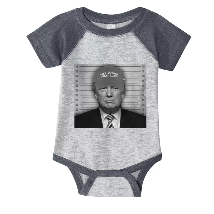 Donald Trump Mugshot Make America Great Again Infant Baby Jersey Bodysuit